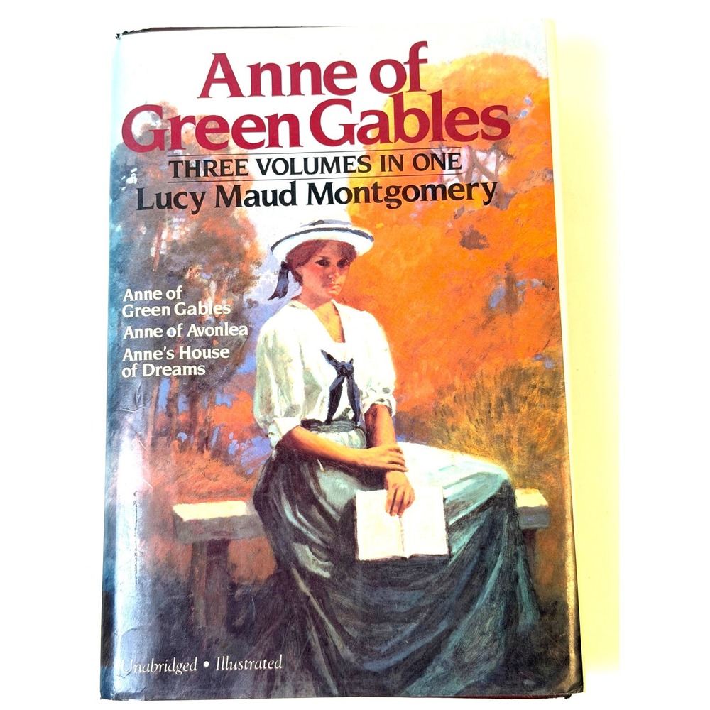 Anne of Green Gables Three Volumes In One by L. M. Montgomery Vintage Book 1985